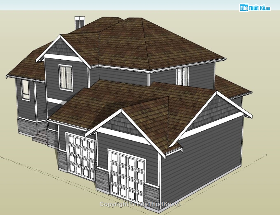 Biệt thự 2 tầng,model su biệt thự 2 tầng,biệt thự 2 tầng sketchup,file su biệt thự 2 tầng,biệt thự 2 tầng model su