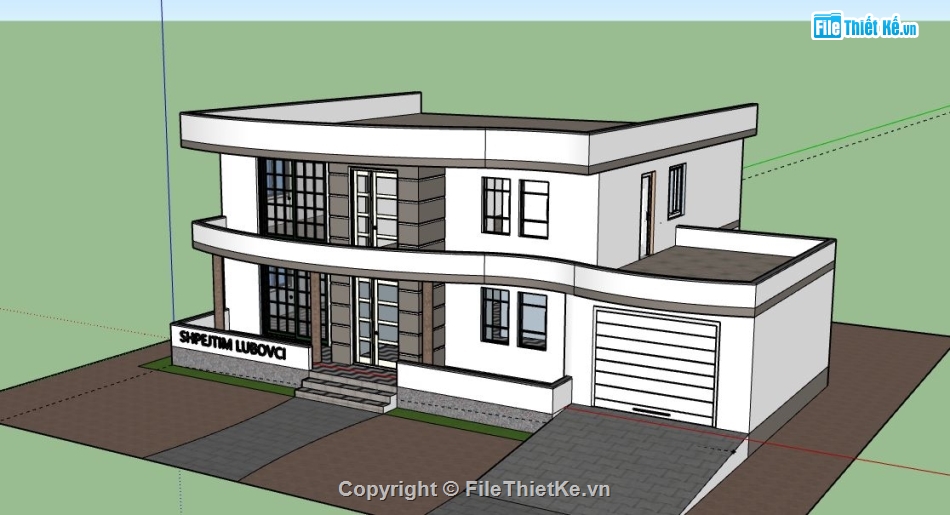 Biệt thự 2 tầng,model su biệt thự 2 tầng,biệt thự 2 tầng file su,sketchup biệt thự 2 tầng,biệt thự 2 tầng file sketchup