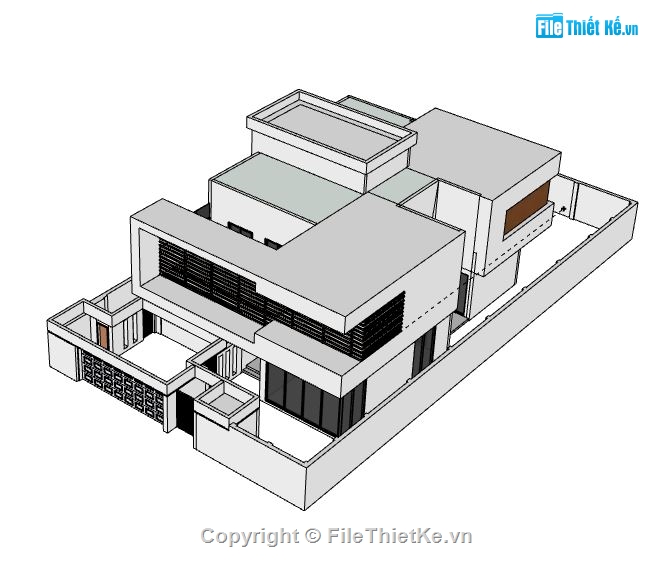 Biệt thự 2 tầng,model su biệt thự 2 tầng,file su biệt thự 2 tầng