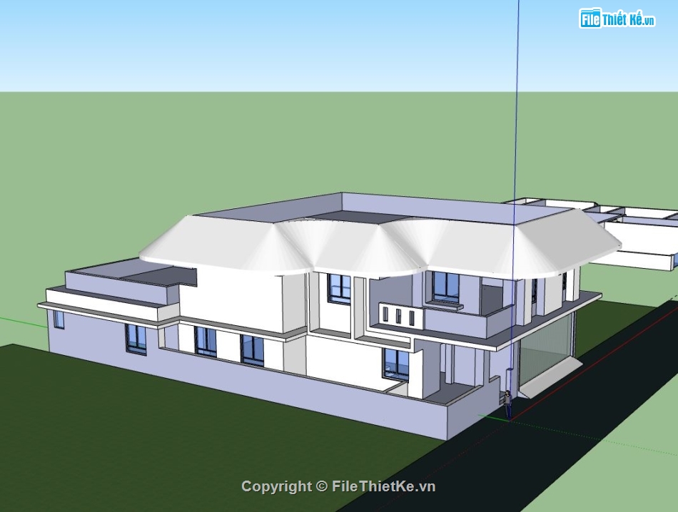 Biệt thự 2 tầng,model su biệt thự 2 tầng,file su biệt thự 2 tầng