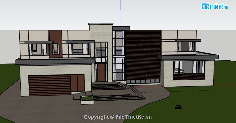 Biệt thự 2 tầng,Model su biệt thự 2 tầng,sketchup biệt thự 2 tầng,biệt thự 2 tầng file su,file su biệt thự 2 tầng