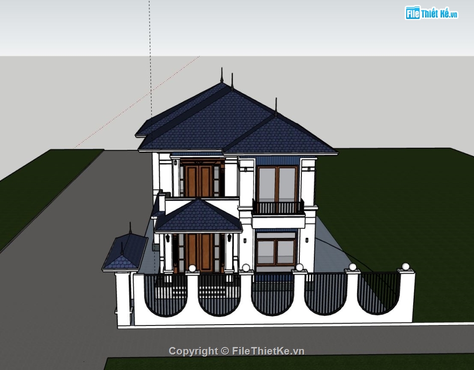 Biệt thự 2 tầng,model su biệt thự 2 tầng,file su biệt thự 2 tầng