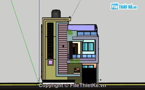 Biệt thự 2 tầng,Biệt thự,file su biệt thự 1 tầng