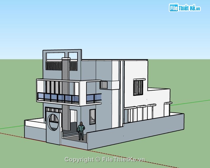 Biệt thự 2 tầng,model su biệt thự 2 tầng,file su biệt thự 2 tầng