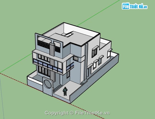 Biệt thự 2 tầng,model su biệt thự 2 tầng,file su biệt thự 2 tầng