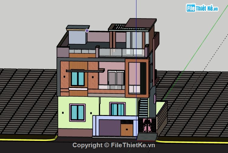 Biệt thự 2 tầng,model su biệt thự 2 tầng,biệt thự 2 tầng file su