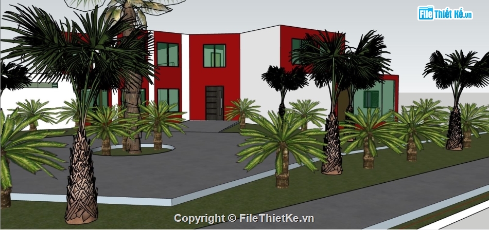 file su biệt thự,sketchup biệt thự,model su biệt thự