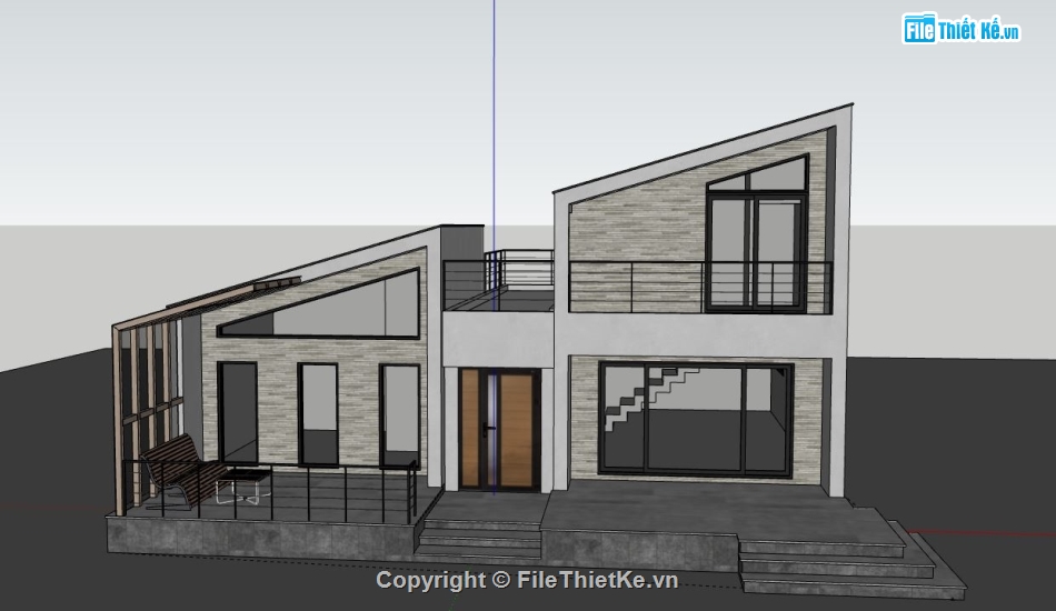 Biệt thự 2 tầng,model su biệt thự 2 tầng,biệt thự 2 tầng file su,file sketchup biệt thự 2 tầng,biệt thự 2 tầng model su