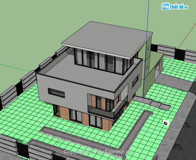 Biệt thự 3 tầng,model su biệt thự 3 tầng,file su biệt thự 3 tầng