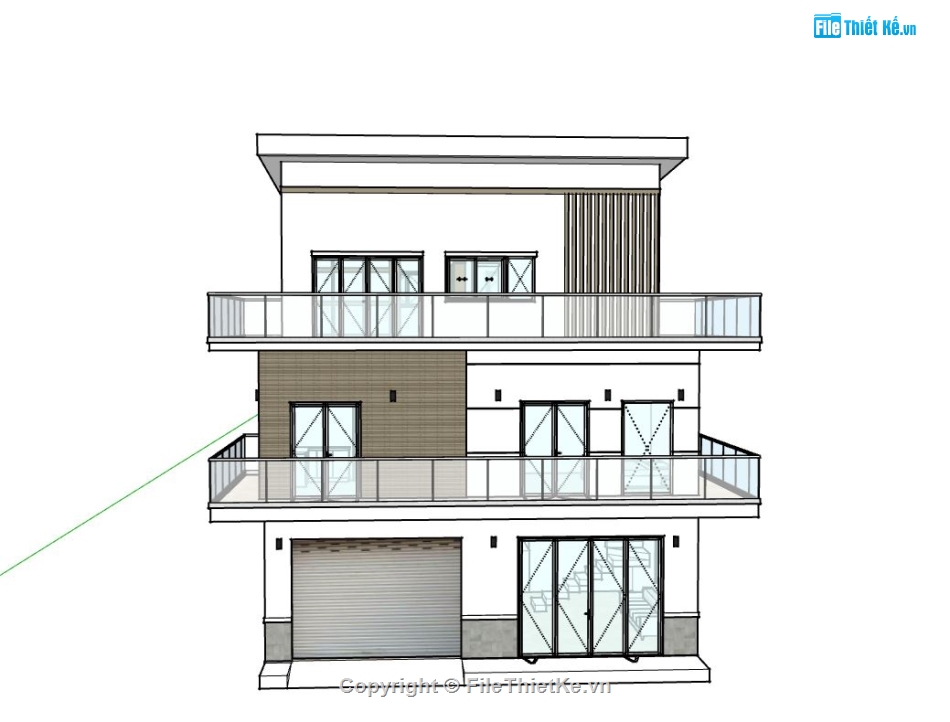 Biệt thự 3 tầng,model su biệt thự 3 tầng,file su biệt thự 3 tầng