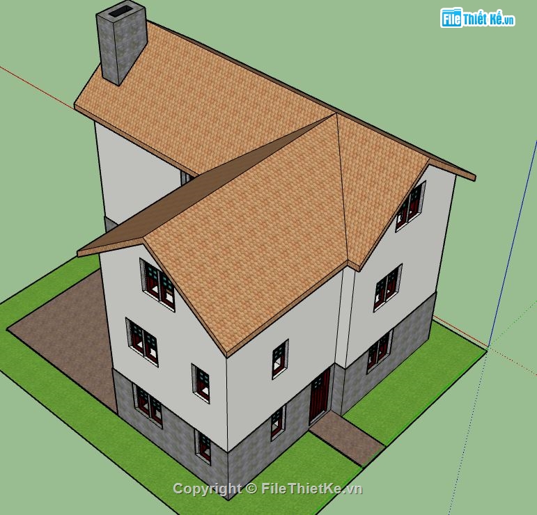 Biệt thự 3 tầng,model su biệt thự 3 tầng,biệt thự 3 tầng file su,sketchup biệt thự 3 tầng,biệt thự 3 tầng file sketchup