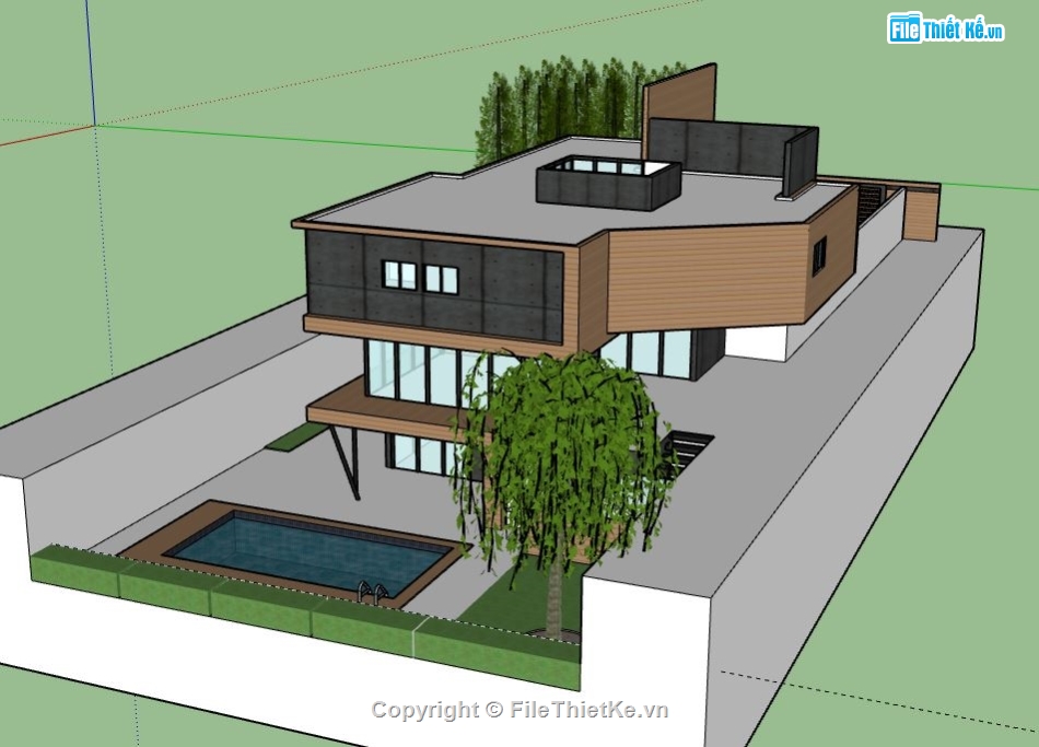 Biệt thự 3 tầng,Biệt thự 3 tầng file sketchup,model su biệt thự 3 tầng,biệt thự 3 tầng sketchup,file su biệt thự 3 tầng