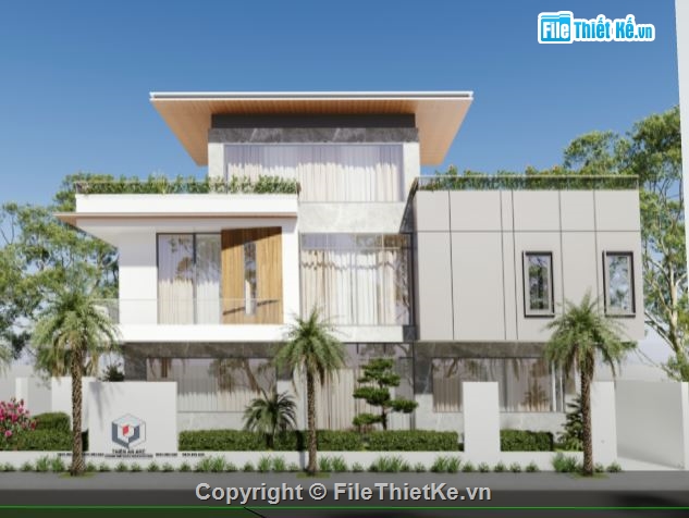 Biệt thự 3 tầng,file su biệt thự 3 tầng,sketchup biệt thự 3 tầng