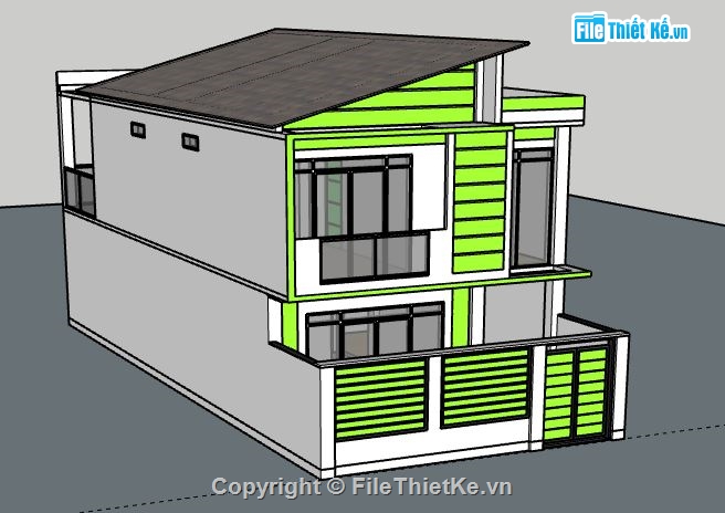 Biệt thự 3 tầng,file su biệt thự 3 tầng,biệt thự 3 tầng model su,sketchup biệt thự 3 tầng,biệt thự 3 tầng sketchup