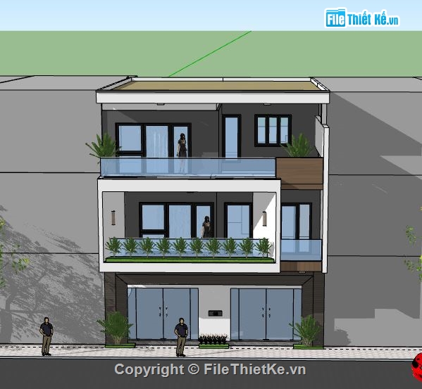 Biệt thự 3 tầng,model su biệt thự 3 tầng,file su biệt thự 3 tầng