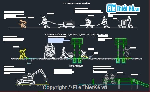 BPTC đường full,Xử lý nền đất yếu,BPTC cầu dầm bản Biện pháp thi công đường full