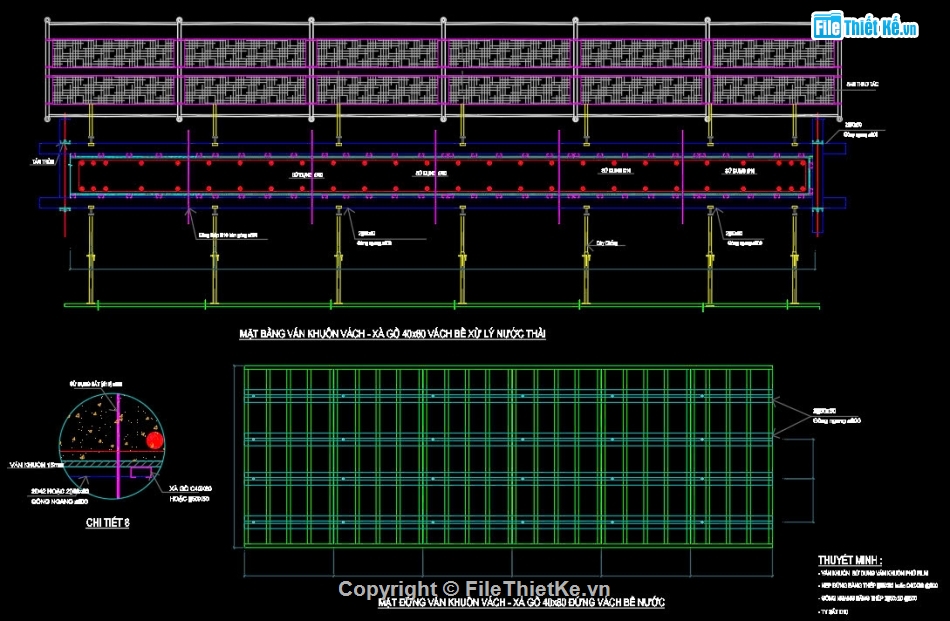 bể nước,bể chứa,BPTC,shopdrawing thép