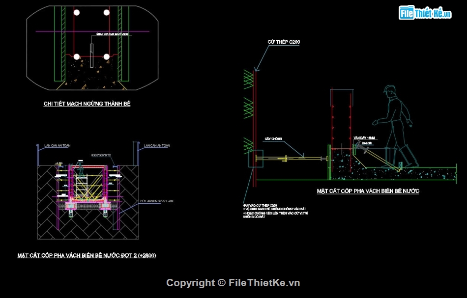 bể nước,bể chứa,BPTC,shopdrawing thép