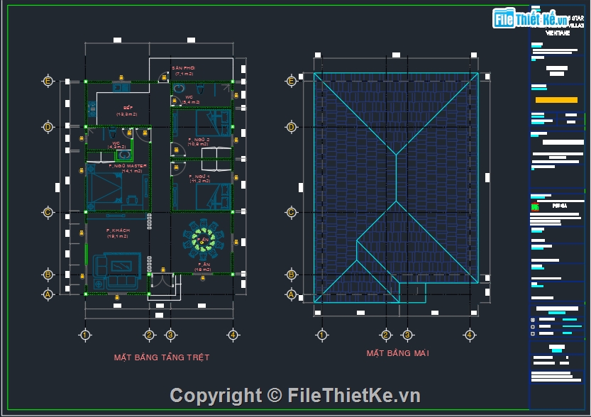 Bản vẽ nhà vườn,Các mẫu bản vẽ nhà vườn đẹp,Bản vẽ nhà vườn 9x13m đẹp