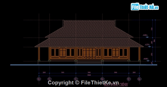 cad nhà thờ,nhà thờ họ,bản vẽ cad nhà thờ,file cad nhà thờ đẹp,file cad nhà thờ họ,Nhà thờ họ 11x15m