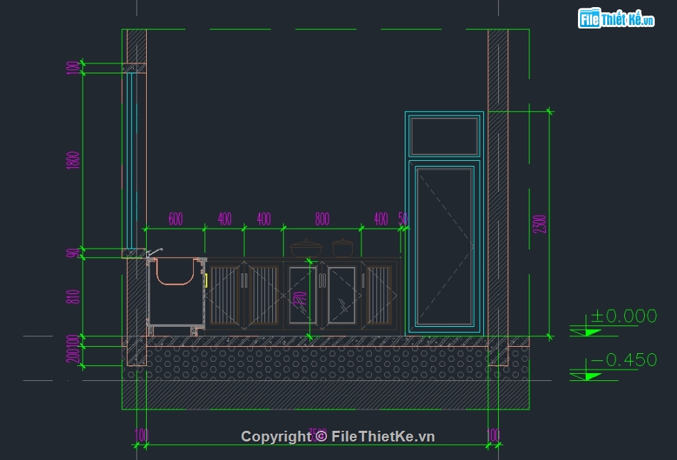 Sketchup bếp,cad bếp triển khai,triển khai tủ bếp,Cad nhà bếp,triển khai chi tiết