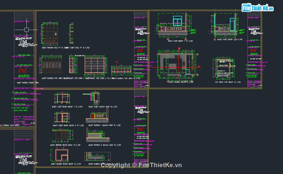 Sketchup bếp,cad bếp triển khai,triển khai tủ bếp,Cad nhà bếp,triển khai chi tiết