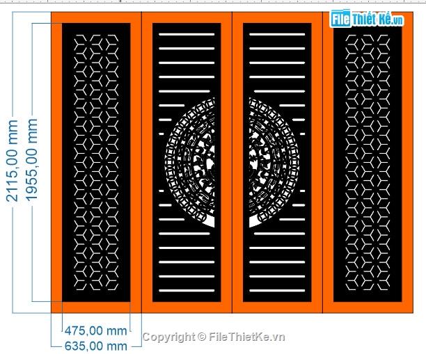 cổng đẹp 4 cánh,CNC cổng 4 cánh,file cổng 4 cánh