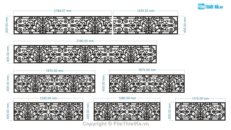 CNC lan can,lan can cắt cnc,Dxf lan can CNC,lan can