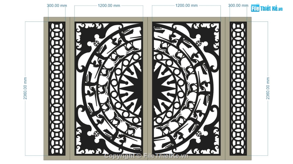 trống đồng,cổng trống đồng cnc,file cnc cổng trống đồng,mẫu cnc cổng trống đồng