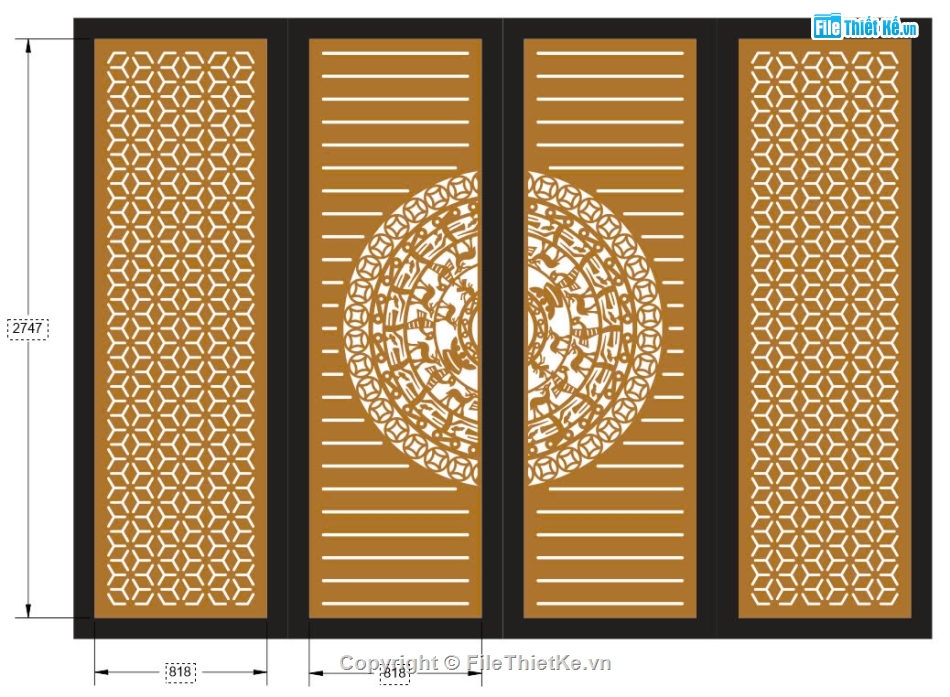 mẫu cổng CNC đẹp,cổng 4 cánh cnc,file cnc cổng 4 cánh