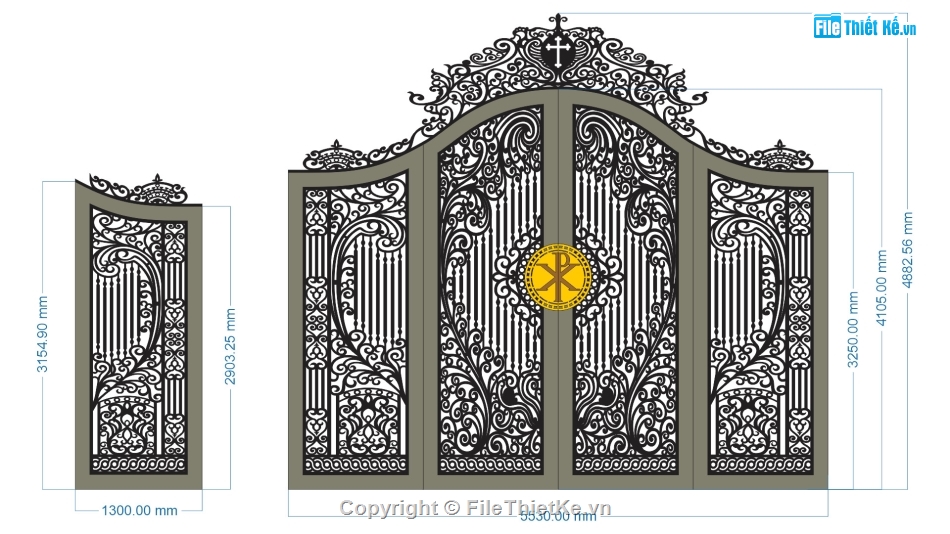 cổng chính cổng phụ,mẫu cổng chính cổng phụ,file cổng chính cổng phụ
