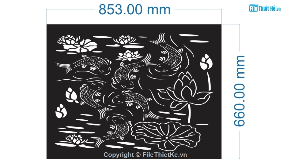 tranh cá cnc,file cnc tranh cá,mẫu cnc tranh cá