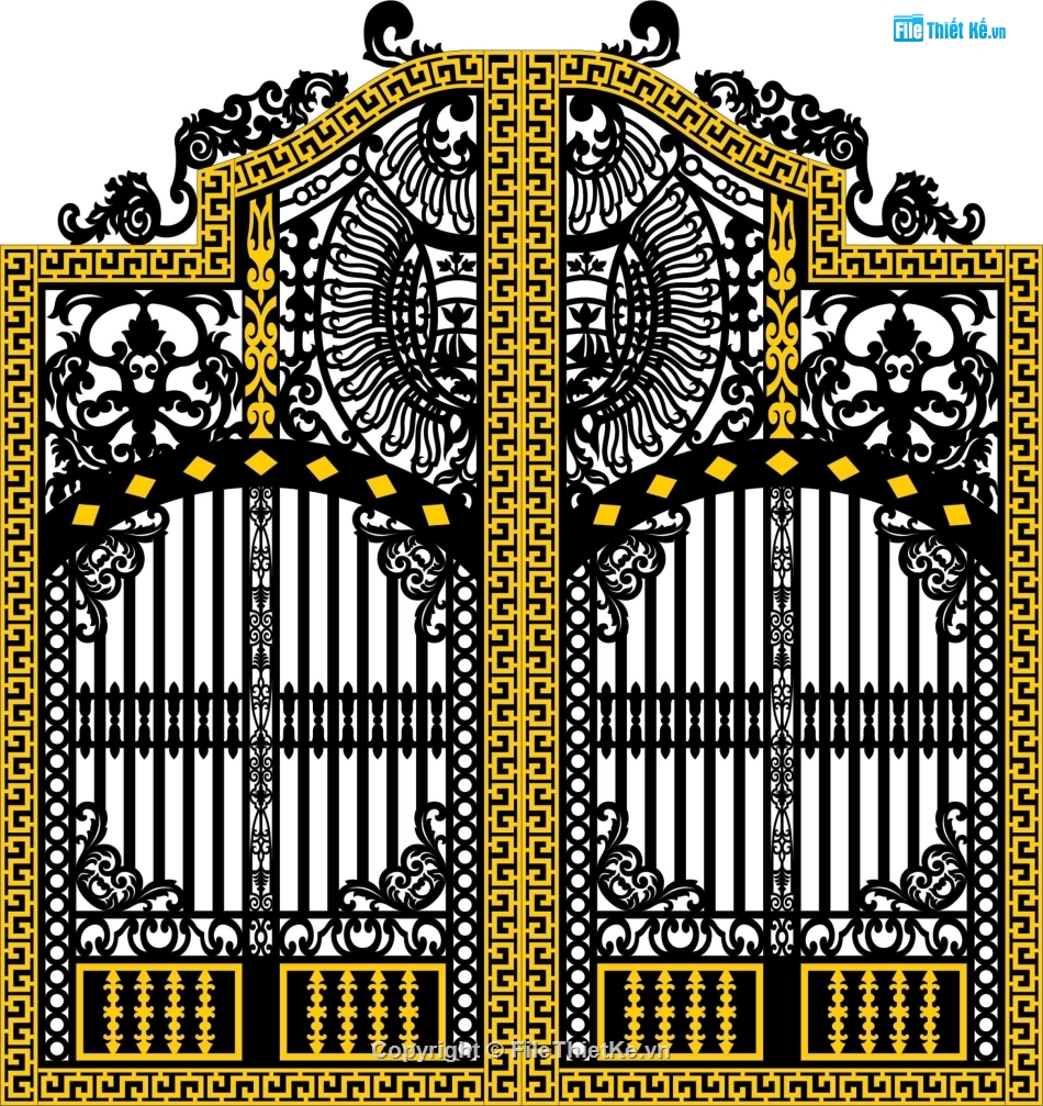 Cổng cnc file dxf,Cổng 2 cánh,file dxf cổng 2 cánh