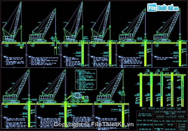 chung cư cao tầng,Đồ án thi công công trình,chung cư 20 tầng,chung cư Four Aces 20 tầng,chung cư Four Aces