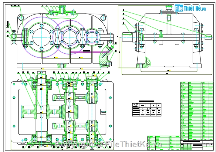 Đồ án,thiết kế cơ khí,thiết kế chi tiết,thiết kế hộp giảm tốc 2 cấp,cơ khí