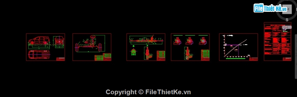 Đồ án,cad bánh xe,hố thu,thiết kế xe,cad xe