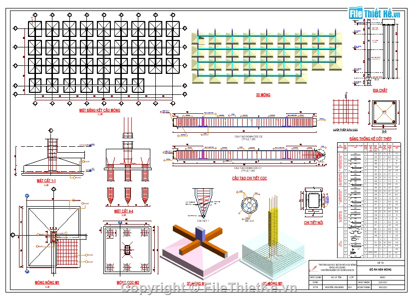 Đồ án,kết cấu chi tiết,kết cấu thép,kết cấu,chi tiết,móng