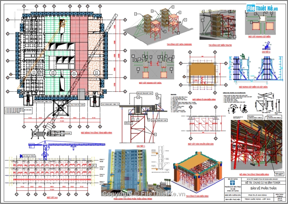 Kiến trúc tòa nhà,tòa nhà 7 tầng,bản vẽ tòa nhà 7 tầng