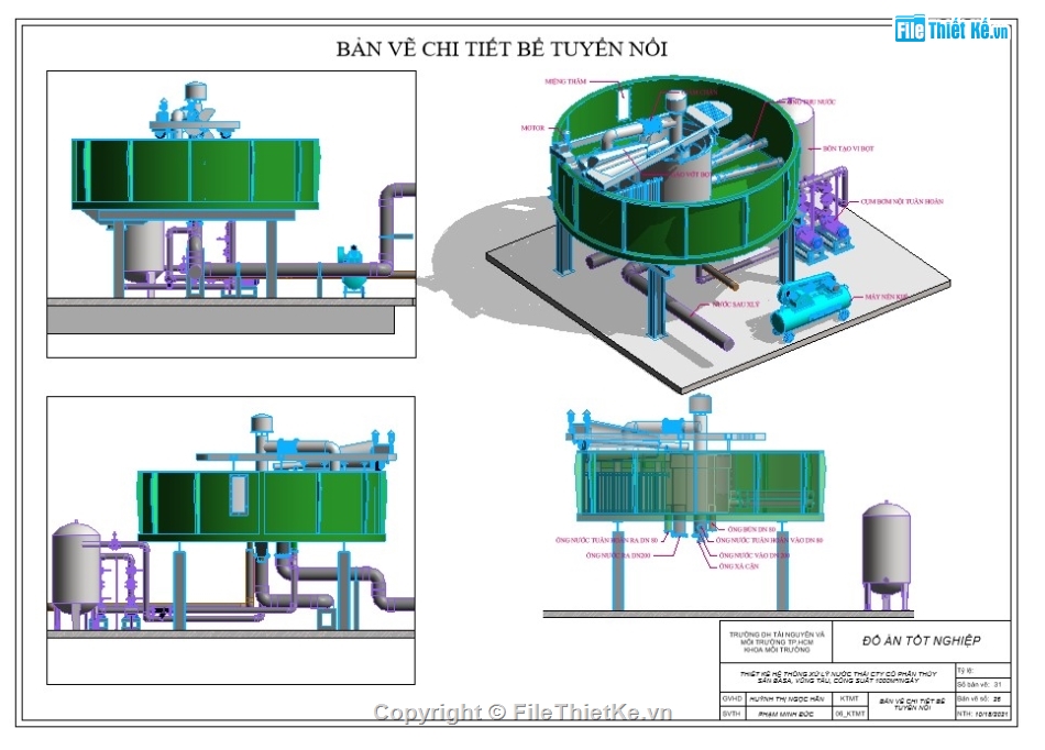 Đồ án,phối cảnh,xử lý nước,thuyết minh,tính toán,file ảnh