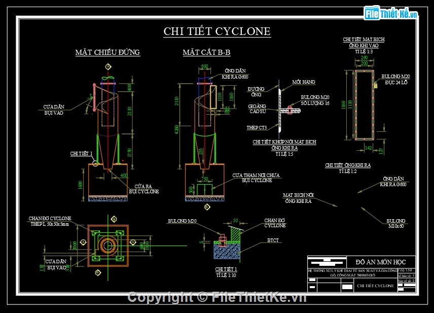 Đồ án,đồ án hệ thống khí thải,Đồ án cad