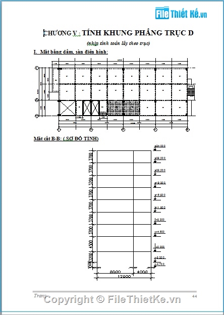 Đồ án tốt nghiệp,kết cấu khung 9 tầng,thuyết minh điện,bảng tính