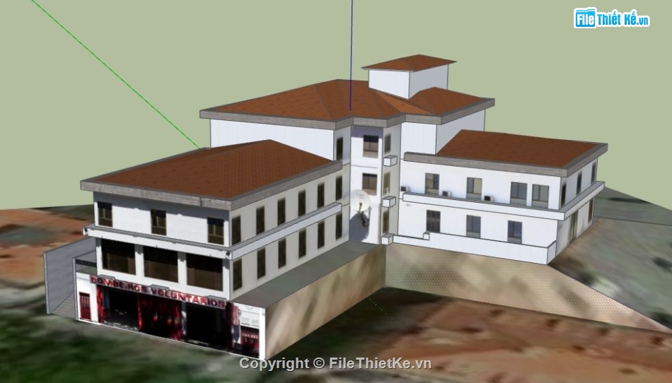 Biệt thự 3 tầng,model su biệt thự 3 tầng,file su biệt thự 3 tầng,sketchup biệt thự 3 tầng,file sketchup biệt thự 3 tầng