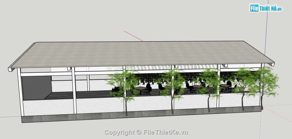 khu nghỉ dưỡng,thiết kế chòi nghỉ,mẫu sketchup chòi nghỉ,chòi nghỉ dưỡng