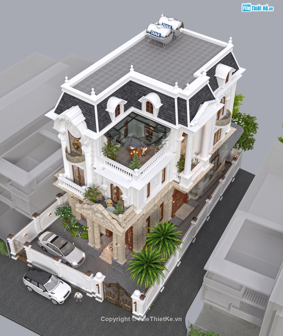 biệt thự 4 tầng,model su biệt thự 4 tầng,file sketchup biệt thự 4 tầng,biệt thự 4 tầng model su,sketchup biệt thự 4 tầng