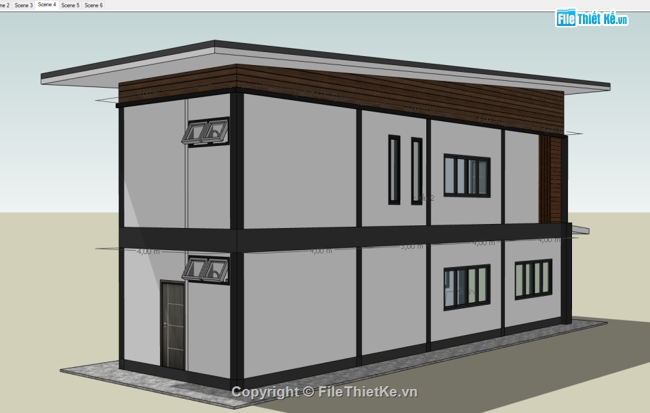 file sketchup nhà phố 2 tầng,model sketchup nhà phố 2 tầng,model su nhà phố 2 tầng,model sketchup nhà 2 tầng