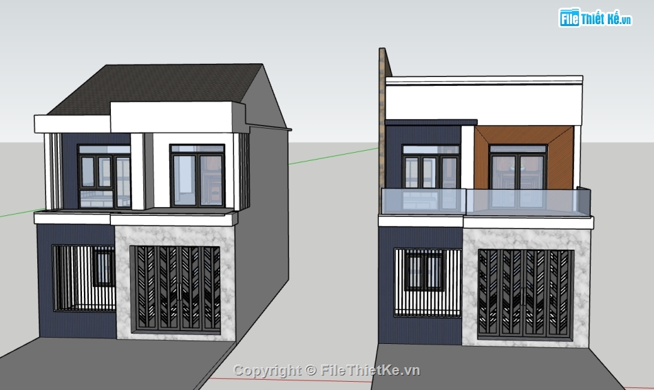 nhà phố 2 tầng,file su nhà phố 2 tầng,model su nhà phố 2 tầng,file sketchup nhà phố 2 tầng,model sketchup nhà phố 2 tầng