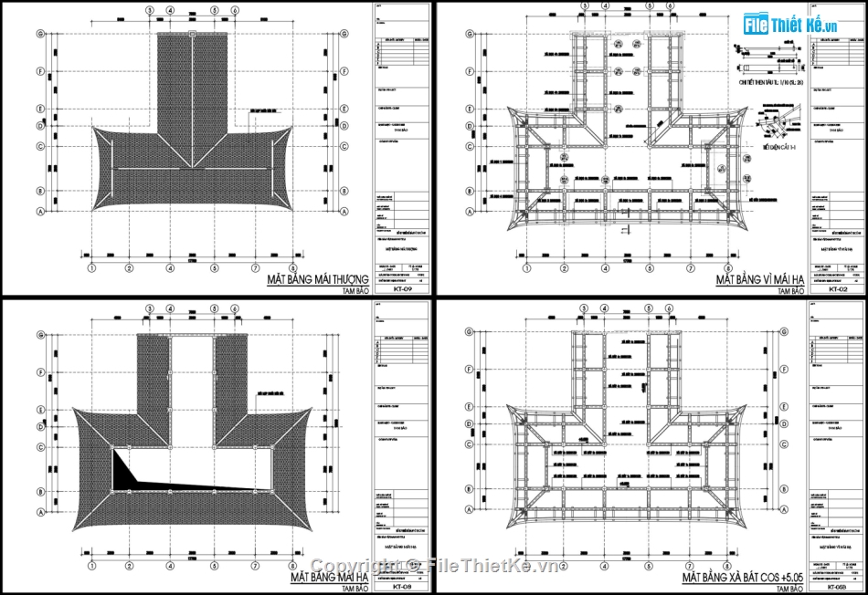 nhà tam bảo đình chùa cổ file cad,Nhà tam bảo 8 mái 17.7x17.1m,file autocad nhà tam bảo 8 mái,Nhà thờ 8 mái có hậu cung