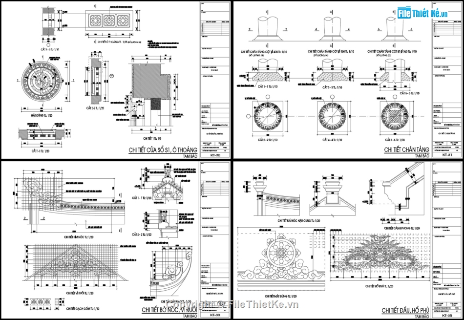 nhà tam bảo đình chùa cổ file cad,Nhà tam bảo 8 mái 17.7x17.1m,file autocad nhà tam bảo 8 mái,Nhà thờ 8 mái có hậu cung