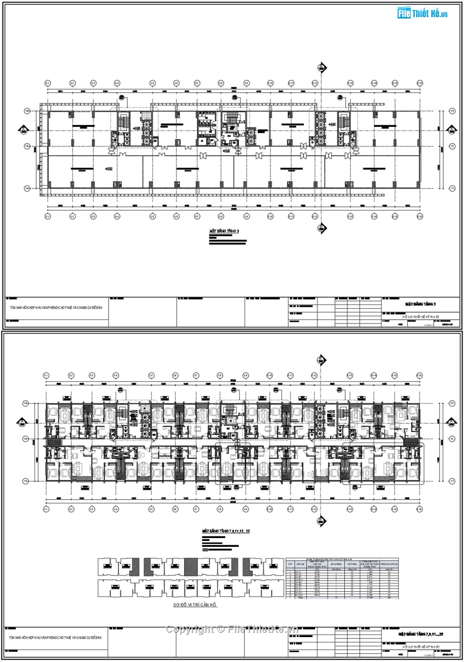 Chung cư văn phòng 25 tầng,Tòa nhà chung cư 3 hầm,kiến trúc nhà chung cư