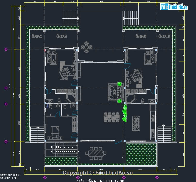 Thiết kế biệt thự,File autocad biệt thự,cad biệt thự,biệt thự sân vườn